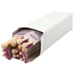 16 aiguilles à tricoter en bois 2,5-20 mm x 35 cm