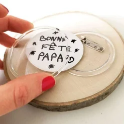 3 badges à personnaliser Ø 6 cm