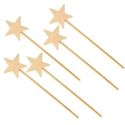 5 baguettes magiques en bois 23 cm