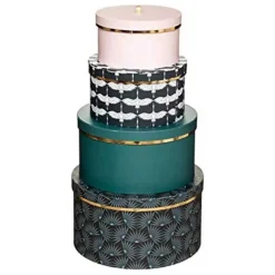 5 boîtes gigognes rondes en carton 9 x 16,5 cm à 19 x 35,5 cm