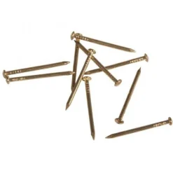 120 clous dorés Ø 1,1 mm x 1,8 cm