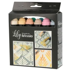 12 crayons de peinture à l'huile - Couleurs pastel