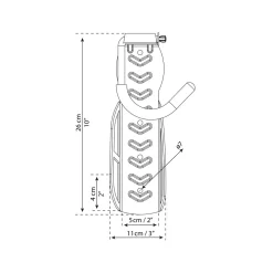 3 dispositifs d'accroches vertical pour vélos