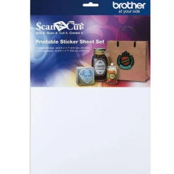 14 feuilles autocollantes imprimables et laminées pour ScanNCut