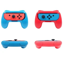 2 grips manette pour Joy Cons Bleu et Rouge