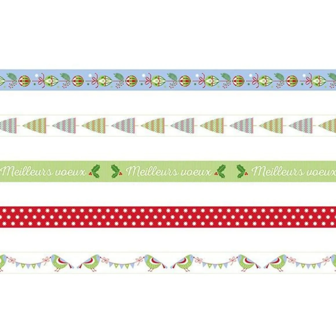 5 masking tapes - Noël classique