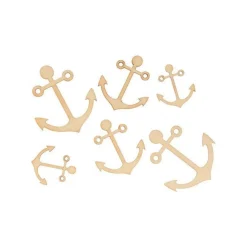30 mini décorations en bois - Ancres de bateau