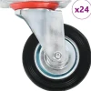 24 pcs Roulettes pivotantes 100 mm