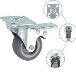 32 pcs Roulettes pivotantes 50 mm