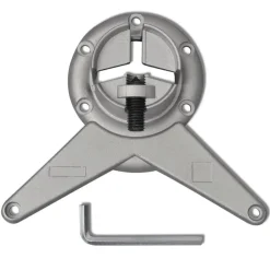 4 pieds de table reglables en hauteur 870 mm Chrome