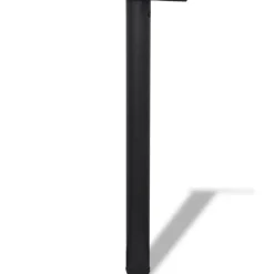 4 pieds de table reglables en hauteur 710 mm Noir