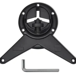 4 pieds de table reglables en hauteur 710 mm Noir