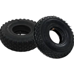 2 pneus 2 chambres a air 3.00-4 260x85 pour roue de diable