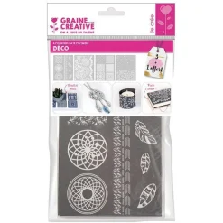 4 pochoirs pâte polymère 11,4 x 15,3 cm - Déco