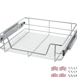 2 tiroirs de rangement téléscopiques