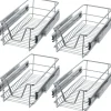 4 tiroirs de rangement téléscopiques