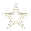 3 étoiles en métal doré 20/ 30/ 40 cm