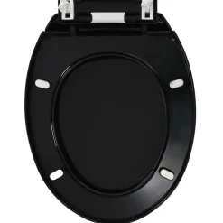 Abattant WC a fermeture en douceur Liberation rapide Noir