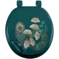Abattant WC Imprimé Ginkoblue 47cm Vert