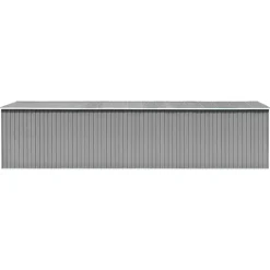 Abri de jardin Gris 257x779x181 cm Acier galvanise