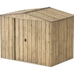 Abri de jardin métal - Imitation bois - 4,75m²