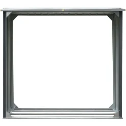 Abri de stockage de bois Acier galvanise 172x91x154 cm Gris