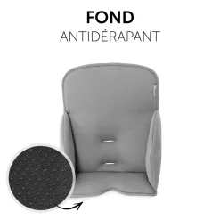 Accessoires de chaise haute en bois Alpha Cosy Comfort Stretch Gris