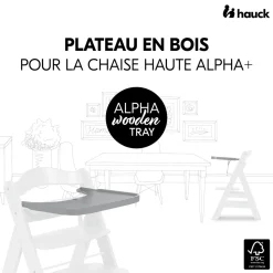 Accessoires de chaise haute en bois Alpha Wooden Tray
