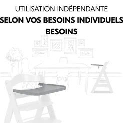 Accessoires de chaise haute en bois Alpha Wooden Tray