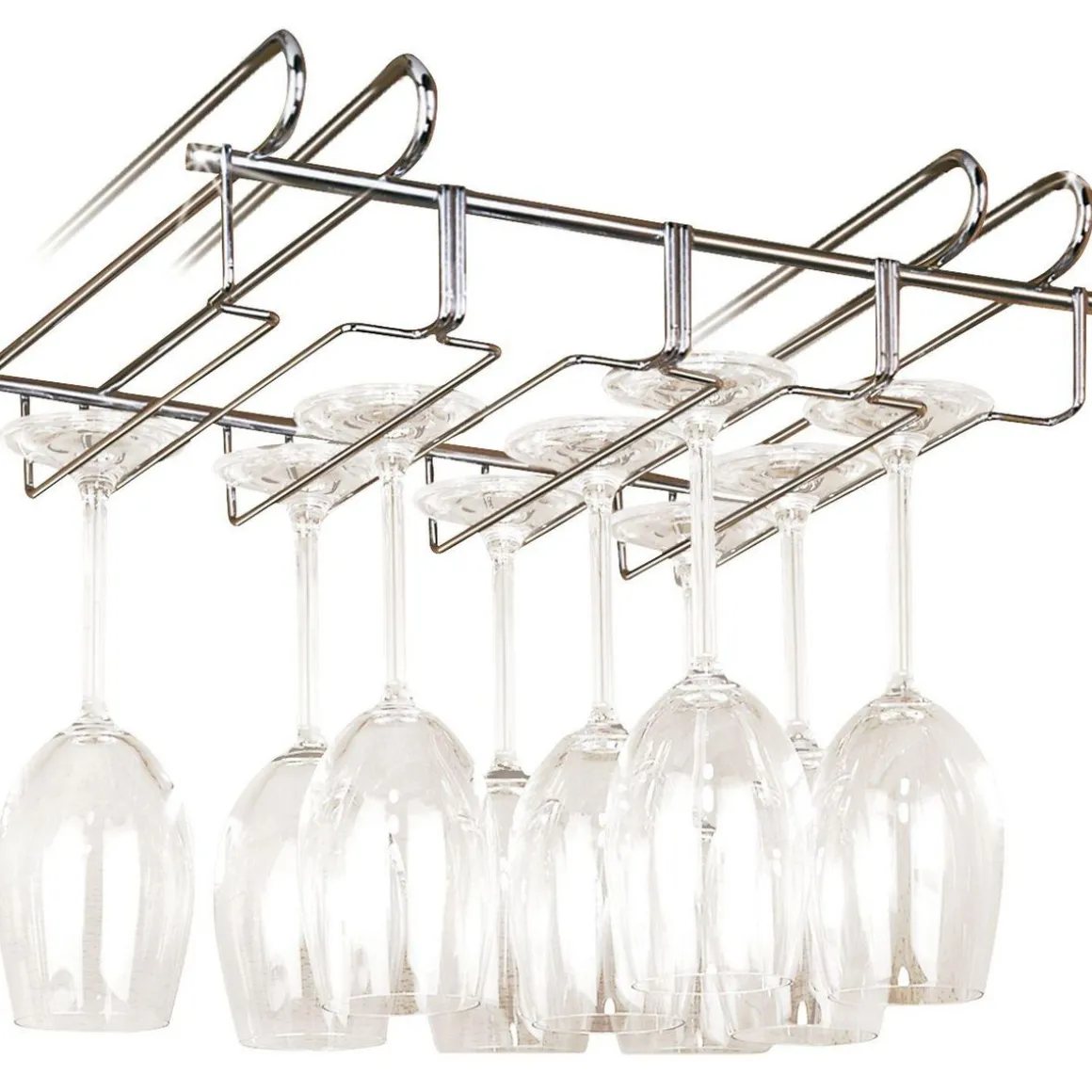 Accroche-verres pour étagère - 12 verres