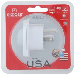 Adaptateur secteur de voyage Europe vers USA