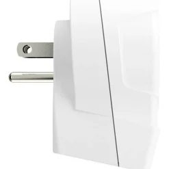 Adaptateur secteur de voyage Europe vers USA + Double chargeur USB - Blanc