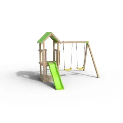 Aire de jeux avec toboggan - Bois - H1,90m - EASY XPERIENCE