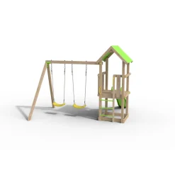 Aire de jeux avec toboggan - Bois - H1,90m - EASY XPERIENCE