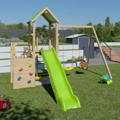 Aire de jeux avec toboggan - Bois - H2,20m - XPERIENCE