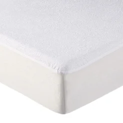 Alèse, protège matelas imperméable et respirant - Coton et TPU - 140 x 200 cm - Blanc