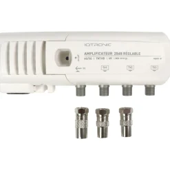 Amplificateur TV intérieur 3 TV 20db réglable avec LED