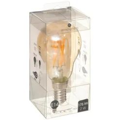 Ampoule à Led Ronde 9cm Ambre