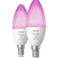 Ampoule LED connectée HUE W&C E14 4W x2