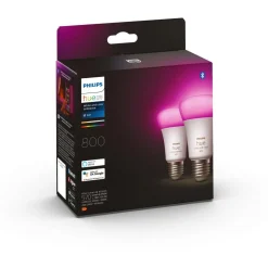 Ampoule LED connectée HUE W&C E27 60W x2