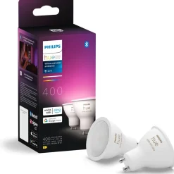 Ampoule LED connectée Hue White & Colors GU10 x2