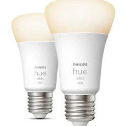 Ampoule LED connectée HUE White E27 75W x2