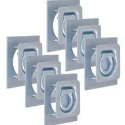 Anneau d'arrimage pour remorque 6 pcs Acier galvanise 2000 kg