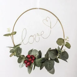 Anneau en métal doré ø 20 cm