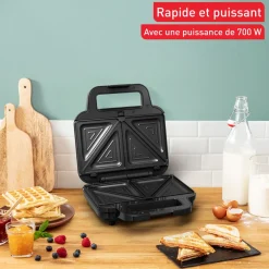 Appareil à croque 3 en 1 SW383D10 - Noir