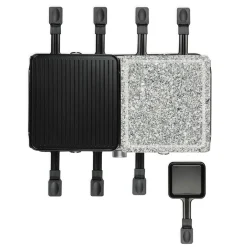 Appareil à raclette DOC258 - Noir et gris