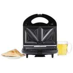 Appareil 3-en-1 gaufrier croque-monsieur grill Q.5469 - Noir