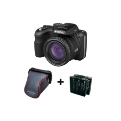 Appareil photo Bridge AZ425 Black + 1 Batterie + Etui