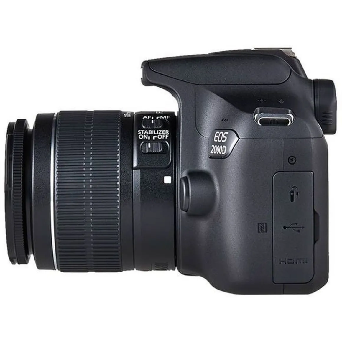 Appareil photo Reflex EOS 2000D Noir +18-55 IS+55-250 IS+Sac+SD 16Go