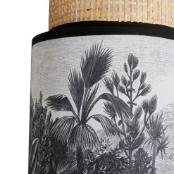 Applique incurvée rotin tissu Ombrage